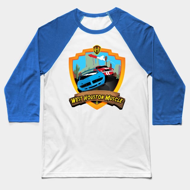 Coyote vs Road Runner Baseball T-Shirt by WHM